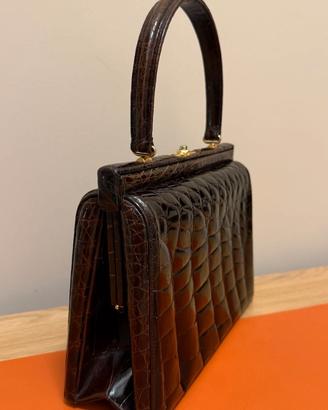 Borsa vintage in vero coccodrillo – anni ’50