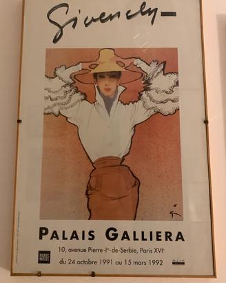 Poster Givenchy - Paris 1991 - disegno Gruau 1952