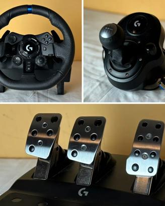 Logitech G923 + pedaliera + cambio