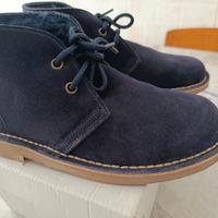 SCARPE POLACCHINE IN PELLE SCAMOSCIATA TAGLIA 36 