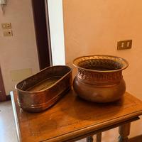 Set di vasi/recipienti antichi in rame