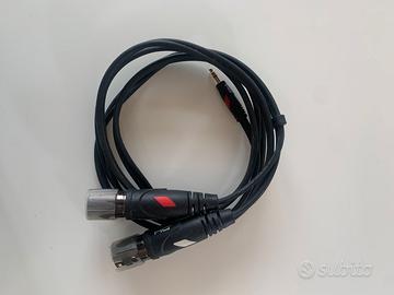 Cavo Adattatore Jack 3.5mm Stereo → Doppio XLR