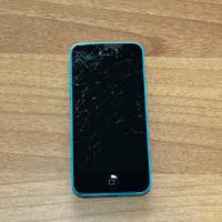 Iphone 5c azzurro display danneggiato