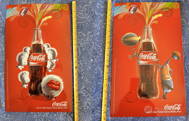 Coca Cola 2 quadri in metallo - vintage iconico