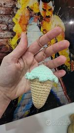 Portachiavi Gelato uncinetto 🍦 fatto a mano
