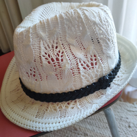Cappello donna bianco in pizzo