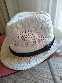 Cappello donna bianco in pizzo