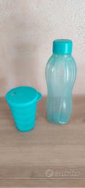 Set Tupperware (Ecobottiglia+Bicchiere con  tappo)