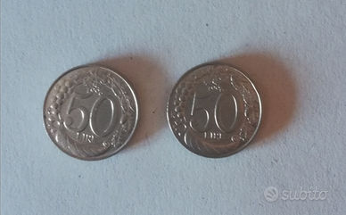 Monete da 50 lire 1996