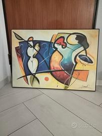 quadro tipo Mirò 