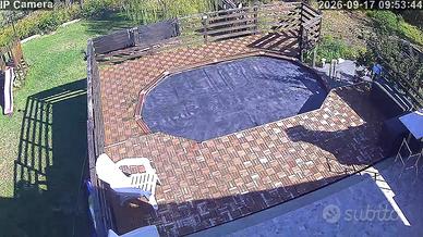 Pavimento in legno per giardino/terrazza.