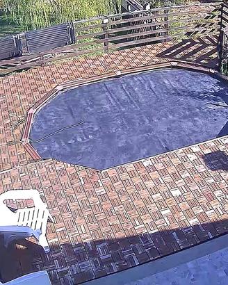 Pavimento in legno per giardino/terrazza.