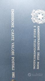 emissione carte valori postali 1982