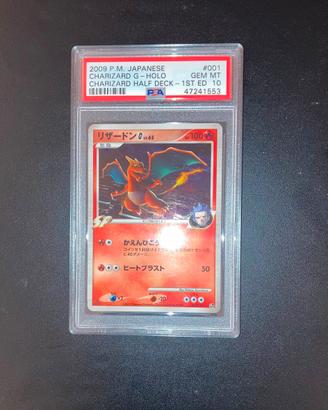 Carta Pokémon charizard liv X 1 edizione PSA10!