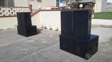 rcf sub satelliti impianto audio