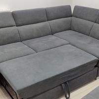 Divano angolare 4 posti + pouf