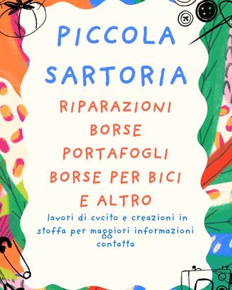 Piccola sartoria e creazioni in stoffa