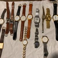 15 orologi vintage + 1 kg di bigiotteria