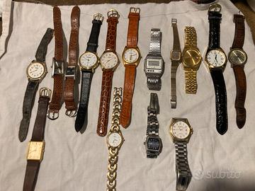 15 orologi vintage + 1 kg di bigiotteria