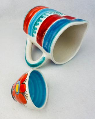De Simone Sicilian Ceramic Set Vintage 70s Caraffa