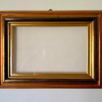 Cornice legno dorato-policroma