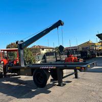 M96 Rimorchio targato con gru per imbarcazione e a