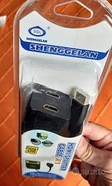 Sdoppiatore Splitter HDMI 1 in 2 Out dorato *NUOVO