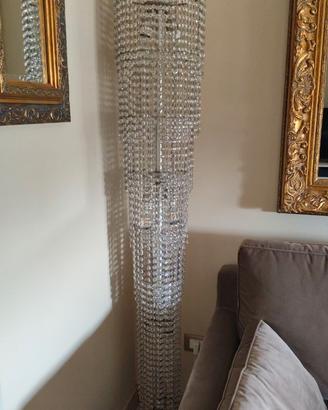 Lampada da terra cristalli