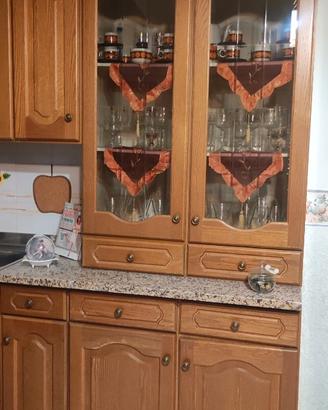 Cucina in legno Rovere componibile