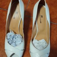 scarpe in capretto avorio