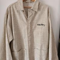 Giacca Beige Keith Haring x H&M Grafica Bianca Tag