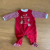 Tutina pagliaccetto  natalizio neonato 1-2 mesi