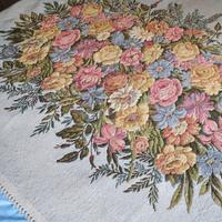 Coperta pura lana decorata