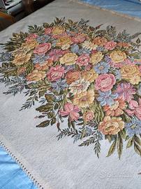 Coperta pura lana decorata