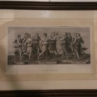 Stampa dell'800 con cornice