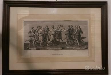 Stampa dell'800 con cornice