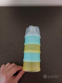 dosatore per latte in polvere azzurro 