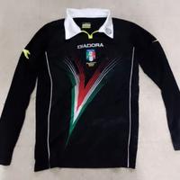 Maglia divisa arbitro 100 anni AIA FIGC, M nera