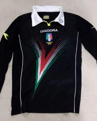 Maglia divisa arbitro 100 anni AIA FIGC, M nera