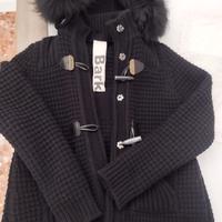 Bark giaccone originale nero pelliccia nero tg. xs