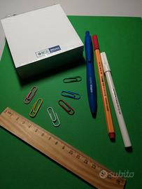 #5 set scuola scrittura penne matite stabilo