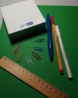#5 set scuola scrittura penne matite stabilo