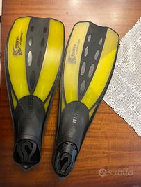 pinne, borsa, maschera e boccai della mares