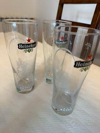 3 bicchieri da birra Heineken