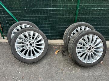 Cerchi lega da 18 Fiat 500x con gomme montate