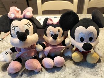 tre peluche Disney Topolino 