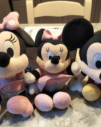 tre peluche Disney Topolino 