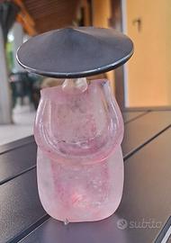 Statuetta Cinese vetro di Murano e argento 