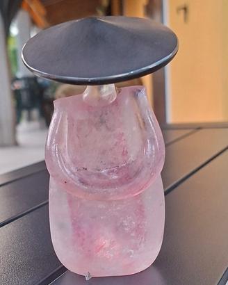 Statuetta Cinese vetro di Murano e argento 