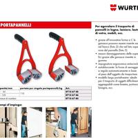 Portapannelli a ganasce 65mm (120kg) Wurth